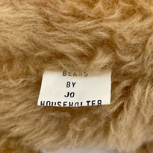 Jo Householter 13" Tan 5 Way Jointed Bear Made in the USA Vintage 1984 NO NOSE - Picture 10 of 12